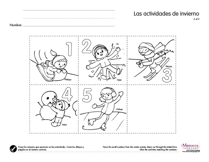 Winter Activities 4s Printables