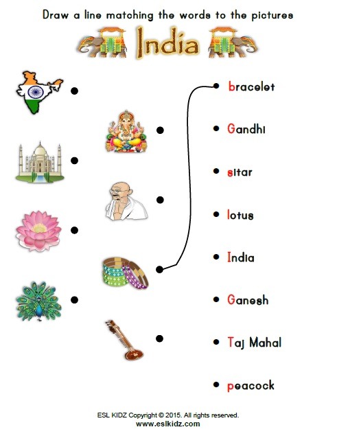 India Worksheets