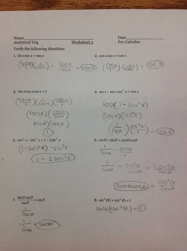 Chapter 5 2  Verifying Trig Identitiesï»¿