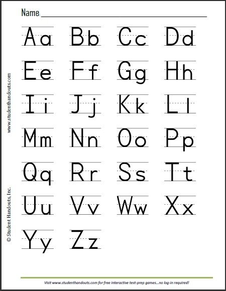 Print Alphabet Sheet