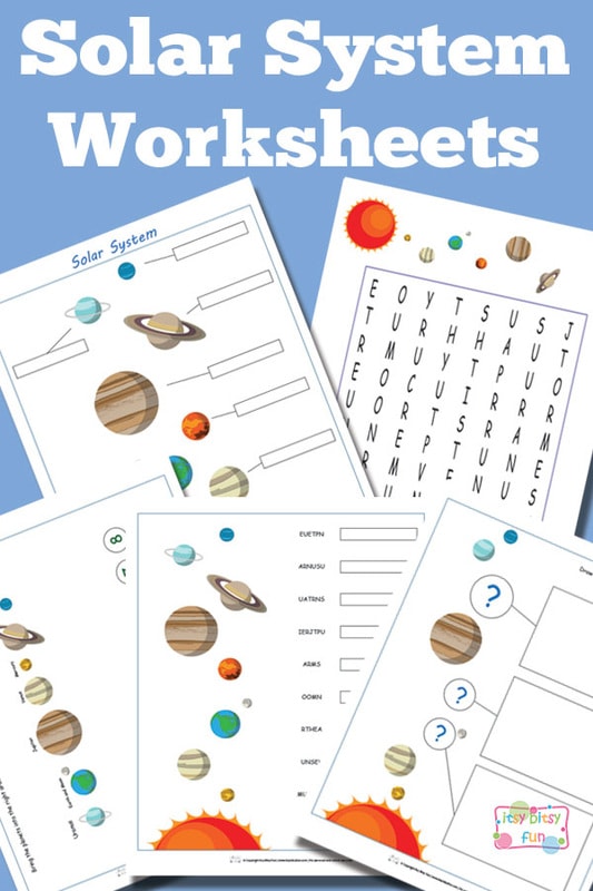 Solar System Worksheets For Kids