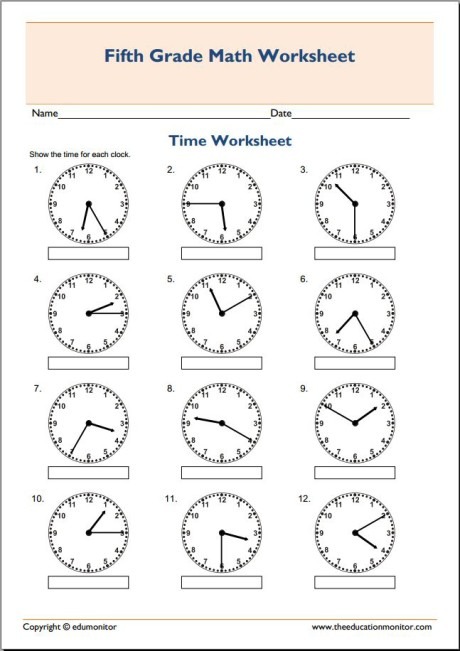 5 Grade Math Worksheets Math Worksheets For 5th Grade 5th Grade