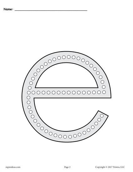 Free Letter E Q