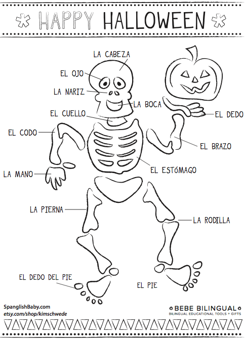 Learn  Spanish This  Halloween With @growupbilingual Funny