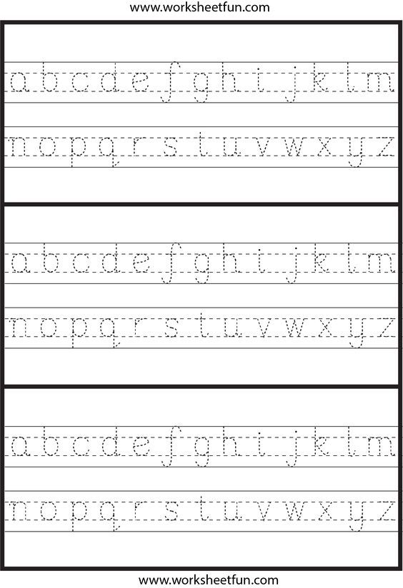 Small Letters Tracing