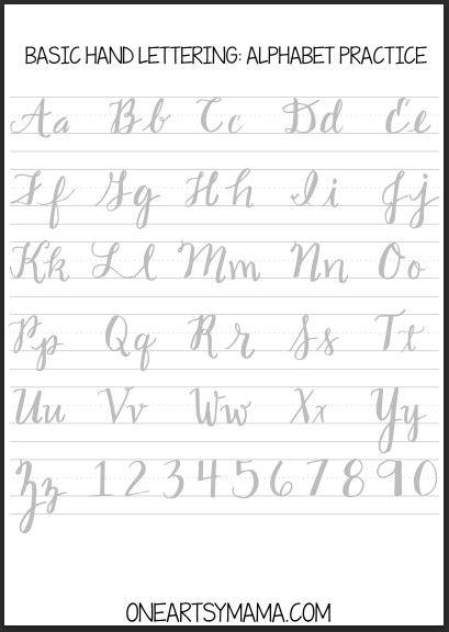 Better Brush Calligraphy Brush Lettering Worksheets 2019 Counting