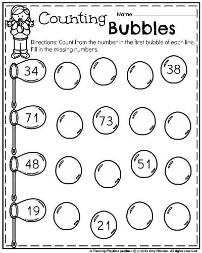 Kindergarten Worksheets For May
