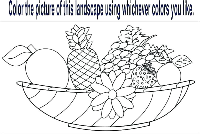Esl Coloring Worksheets Fruit Pages Page Free Pdf â Benneedham Info