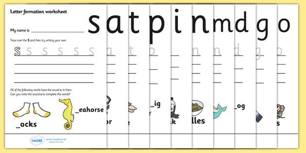 Letter Formation Worksheets (phase 2)
