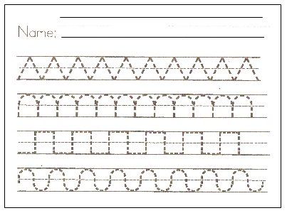 Free Printable Preschool Writing Pattern Worksheets