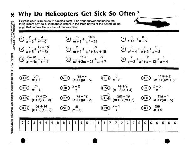 Image Result For Gcf Monomials Worksheet Pizzazz