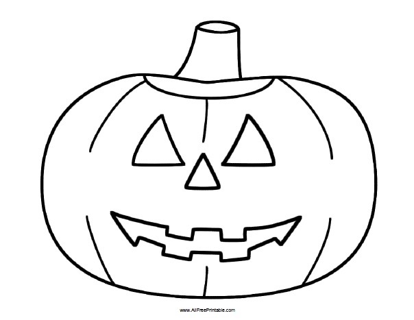 Halloween Pumpkin Coloring Page