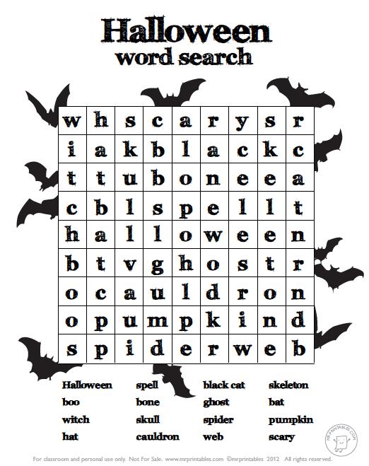 Halloween Worksheets For Kids Printables â Halloween & Holidays Wizard