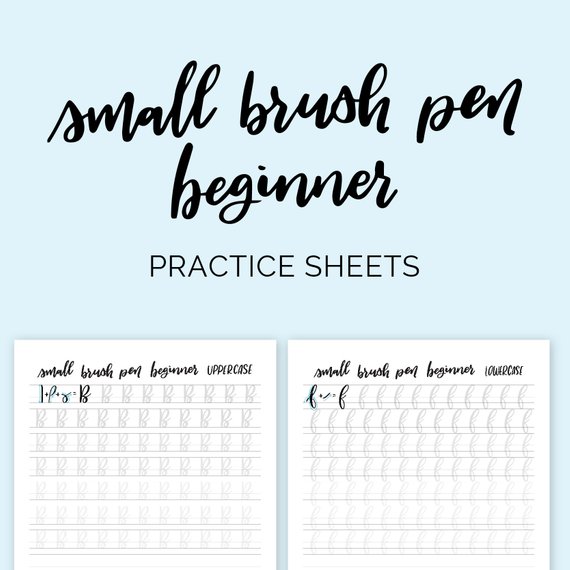 Option 2  Small Brush Pen Beginner Calligraphy Practice
