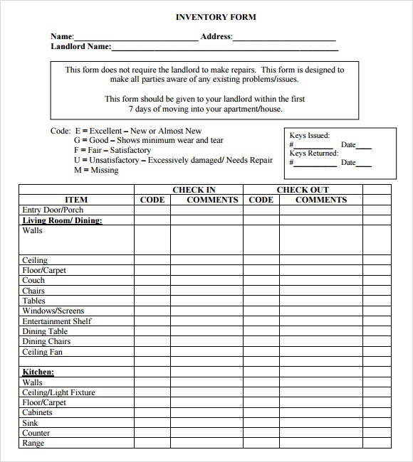 10+ Estate Inventory Examples