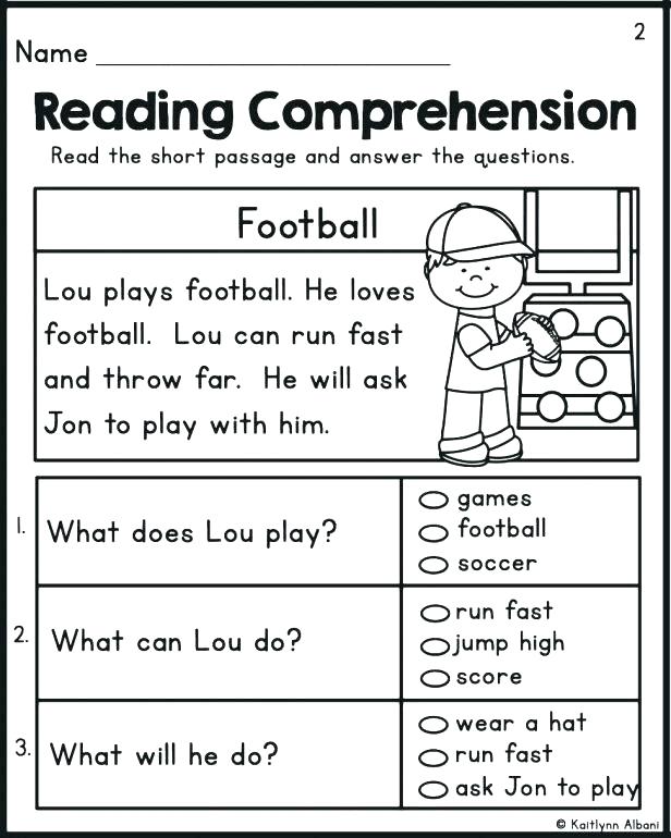 Kindergarten Reading Worksheets Free