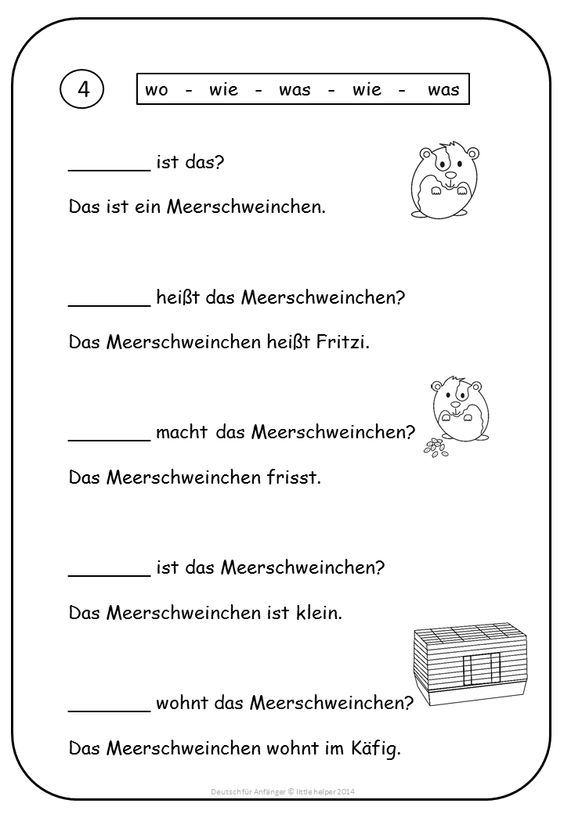 Learning German Worksheets German Reading Prehension Short German
