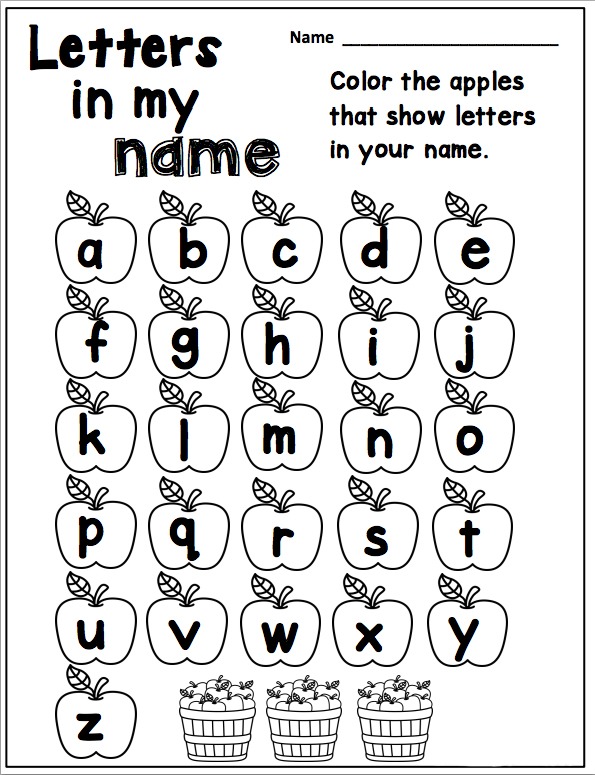 Letter Recognition Worksheets Pre K