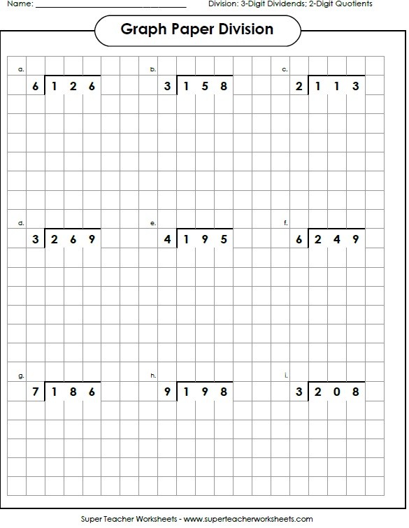 Long Division Super Teacher Worksheets