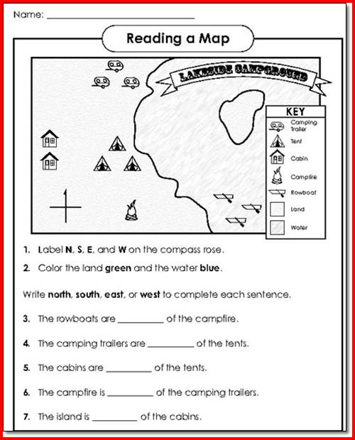 36 Map Skills For Kindergarten Worksheets â Worksheet Template