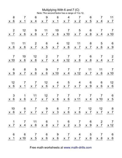 Math Minute Worksheets Mad Minute Math Multiplication Worksheets