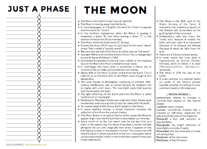 The Moon (journal Worksheet Wednesday)