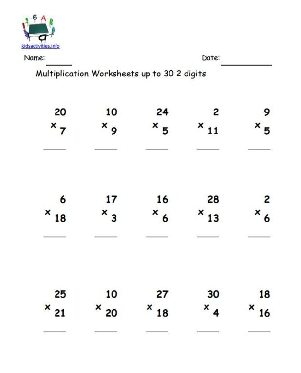 Multiple Digit Multiplication Worksheets â Giallomusica Worksheets