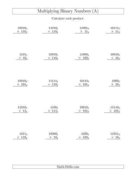 Long Multiplication Worksheets