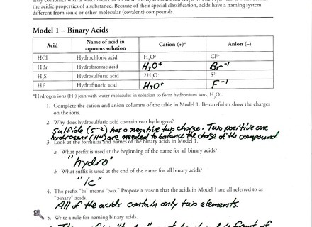 Naming Acids Worksheet Answers Naming Acids And Bases Worksheet