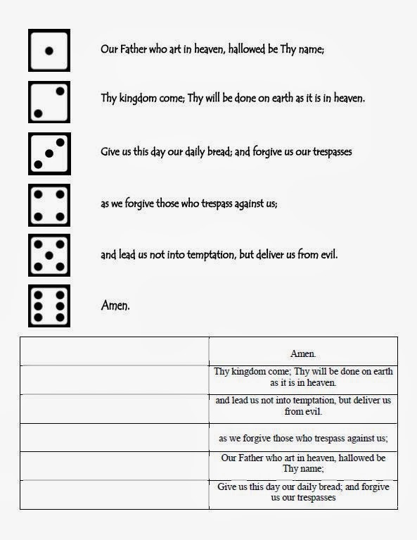 our-father-prayer-worksheets