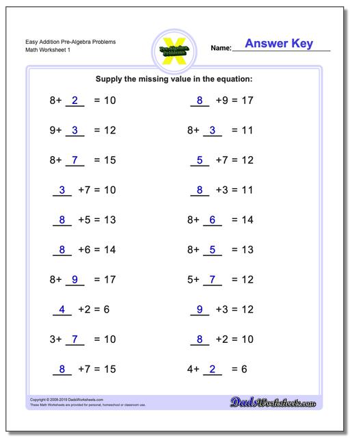 Math Worksheets