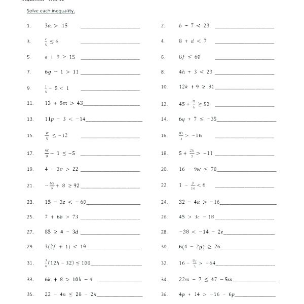 Printable 8th Grade Math Worksheets