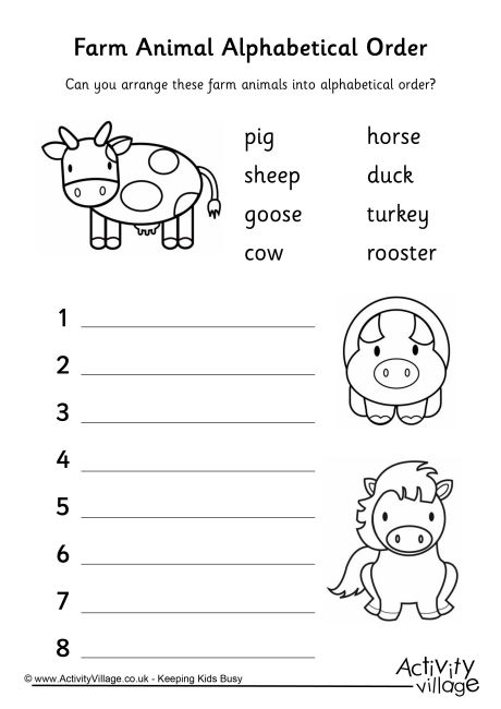 38 Alphabetical Order Worksheets
