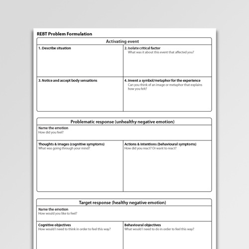 Rational Emotive Behavior Therapy (rebt) Worksheets