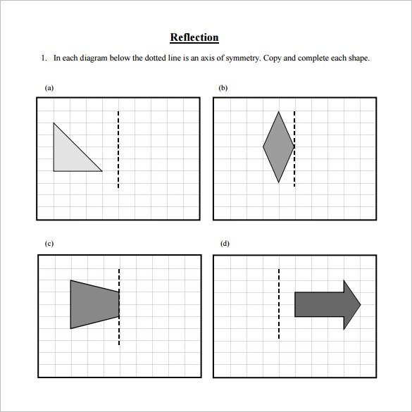6+ Reflective Symmetry Worksheet Templates & Samples