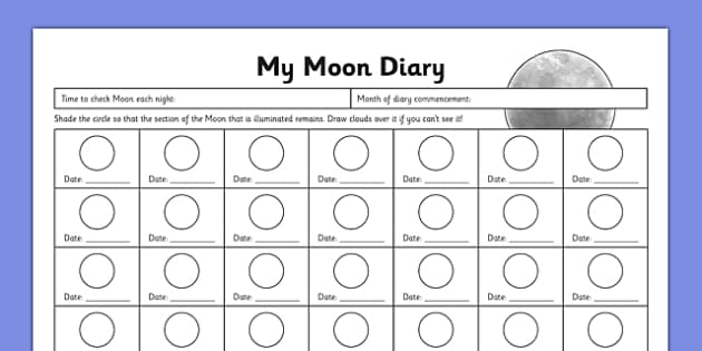 Moon phases lesson ks2 image