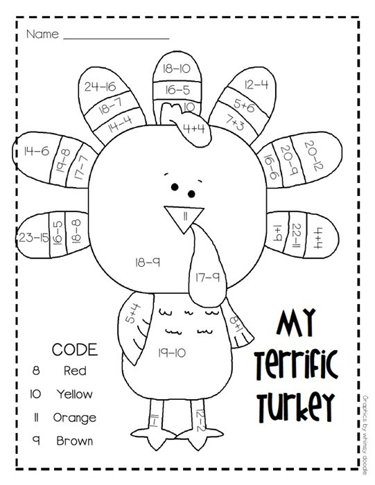 Thanksgiving Worksheets First Grade Free