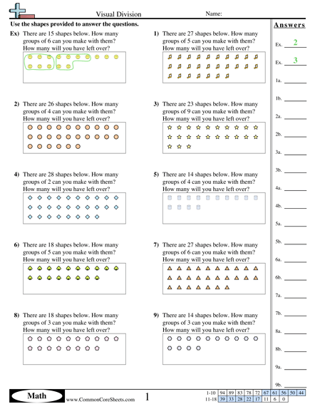 Division Worksheets