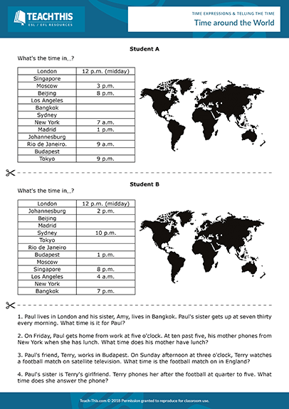 Time Esl Activities Games Worksheets