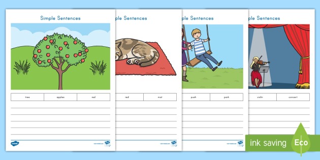 Simple Sentences Worksheet   Worksheets