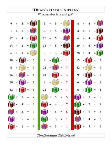 Christmas Math Worksheets