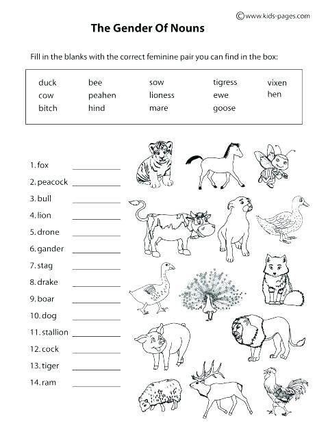 Wild Animals Worksheets For Grade 1 Animal Movements Worksheets