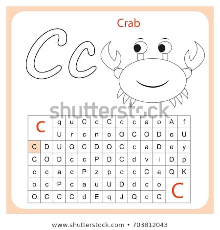Worksheet Learning Alphabet Worksheet Preschool Children Stock