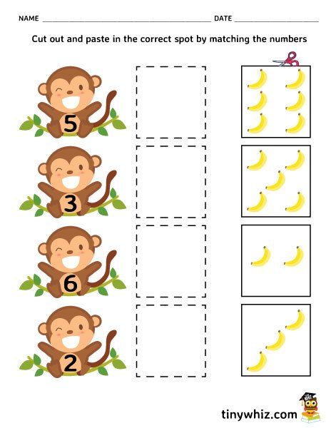 Free Printable Cut And Paste Worksheet For Kindergarten