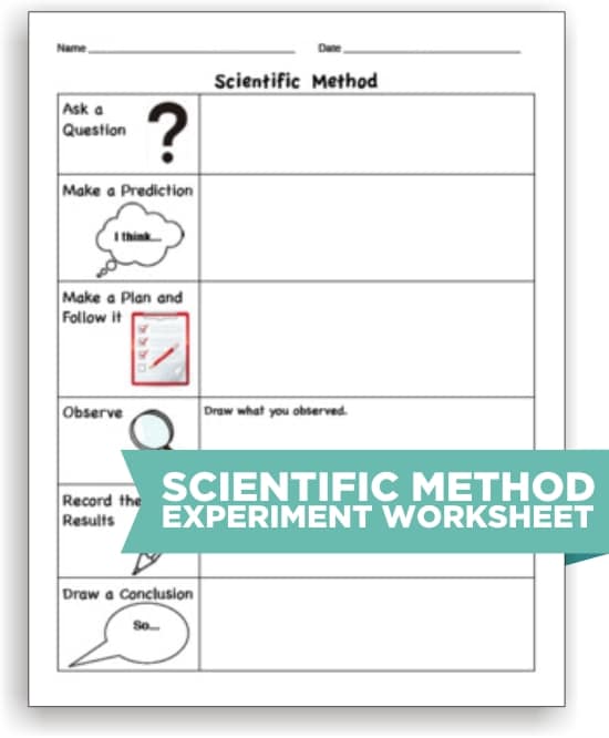 Scientific Method Worksheet For Kids