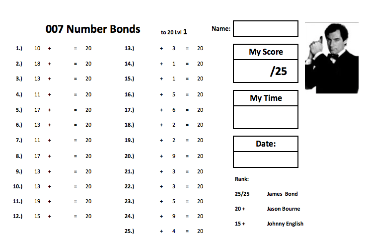 007 Number Bonds