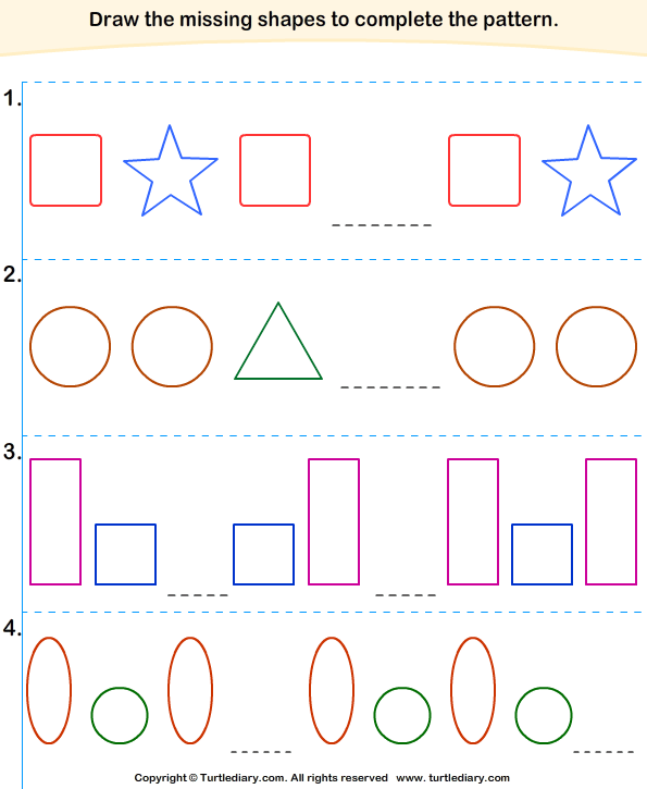 Download And Print Turtle Diary's Draw Missing Shape To Complete