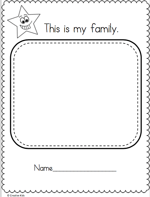 Draw My Family Worksheet