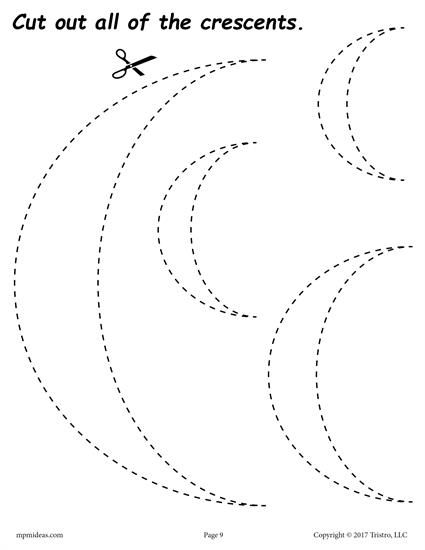 12 Printable Shapes Cutting Worksheets