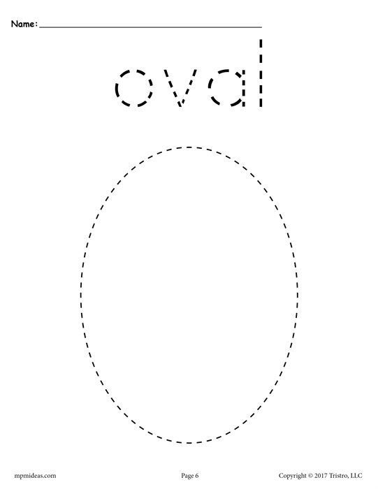 Free Printable Oval Tracing Worksheet  Learnarabicworksheets